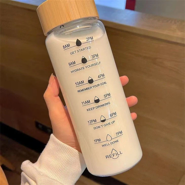 Bamboo Lid Glass Water Bottle-A Perfect Blend Of Style And Sustainability